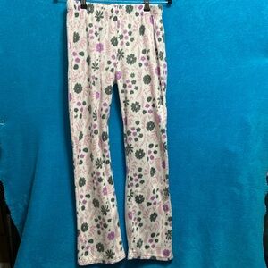 Gray & Purple flowers Fuzzy PJ’S